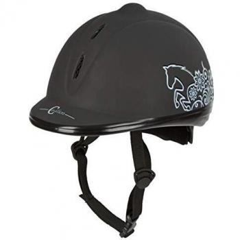 Covalliero VG1 - Casco de equitación Unisex, Color Negro, Unisex, Helm Reithelm Beauty VG1, Black - Black