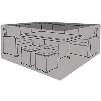 Funda protectora para muebles de jardín cuadrados compactos de 300 cm de longitud