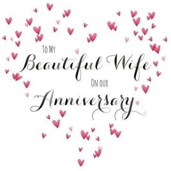 Claire Giles QuillBeautiful Wife Anniversary Anniversary Card