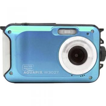 Cámara Subacuática Easypix Aquapix W3027 Wave Iceblue - 30 MP, Resistente al Agua hasta 3 m, Pantalla de 2,7, Zoom Digital 4X