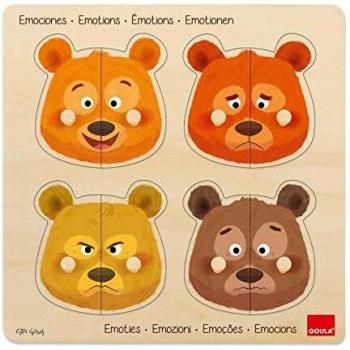 Goula- Puzzle emociones, Multicolor