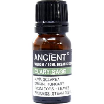 Aceite Esencial Orgánico de Salvia Clary - Calmante para los Nervios, 100% puro, sin aditivos, certificado orgánico, aroma floral y herbáceo, ideal para aromaterapia y relajación