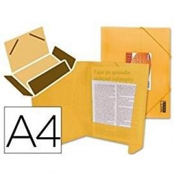Liderpapel Carpeta Gomas Solapas 34981 Polipropileno Din A4 Naranja Serie Frosty