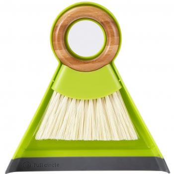 Full Circle Mini Dustpan And Brush, Green