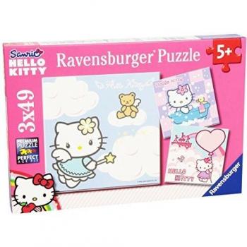 Puzzle Ravensburger de 3 x 49 piezas - Adorable Hello Kitty