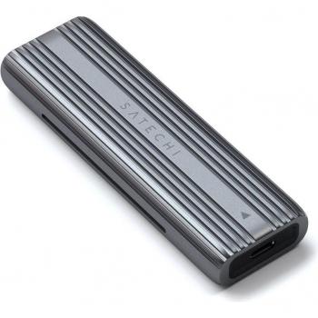 Satechi USB-C M.2 NVMe and SATA SSD Enclosure - Thunderbolt 4, USB4, Space Gray