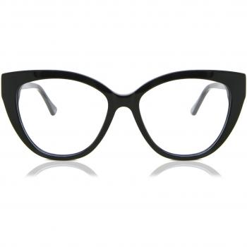 Cat Eye Full Rim Plastic Women’s Prescription Glasses - Black - Size 54 - Blue Light Block Available - SmartBuy Collection