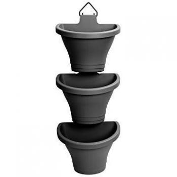 elho Corsica Vertical Forest - Juego de 3 utensilios de cocina, color gris