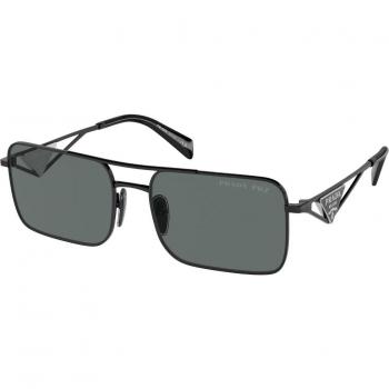Prada PR A52S Polarized 1AB5Z1 Women’s Sunglasses Black Size 56