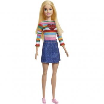 Mattel Barbie Cosa de Dos Malibu Muñeca Rubia con Jersey Arcoíris