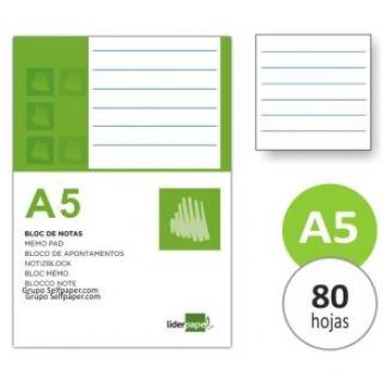 Block de Notas A5 Rayado Horizontal