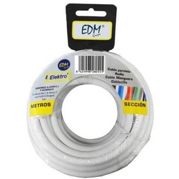 Carrete Manguera Tubular 3x1,5mm Blanca 25mts