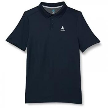 Odlo Short Sleeve Fleece Polo Shirt for Men - Dark Sapphire