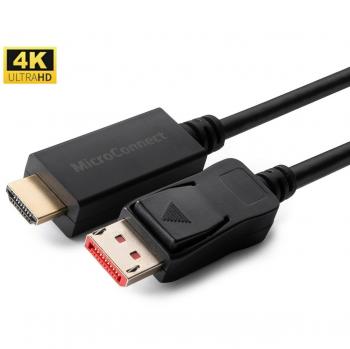 Adaptador de Cable Video DisplayPort a HDMI 5 m - Soporta 4K 60 Hz - Triple Aislación - Negro