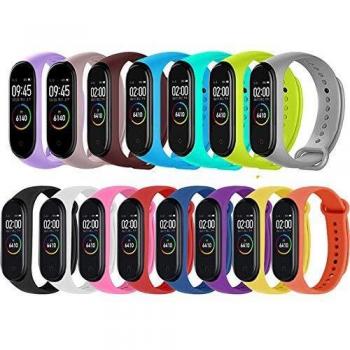 BRone Correa Xiaomi Mi Band 4,15 Piezas Xiaomi Band 4 3 Pulsera de Reloj Elegante Reemplazo de Bandas Compatible con Xiaomi Mi Smart Band 4 Correas para Xiaomi Mi Band 3