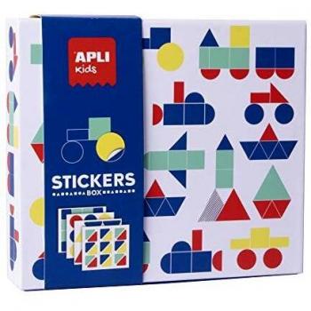 APLI Kids- Vehículos Juego de Gomets Geométricos, Multicolor