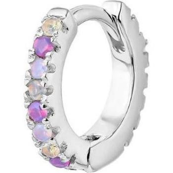 Piercing aro Earcandy Sophie de plata bañado en rodio
