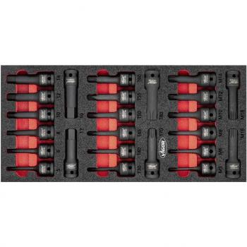 VIGOR Juego de llave de vaso destornillador de impacto V5603 393 mm x 188 mm x 35 mm