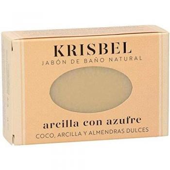 KRISBEL jabón de manos arcilla con azufre pastilla 125 gr