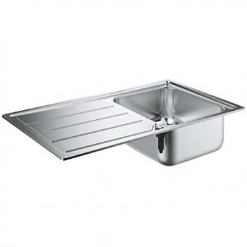 GROHE 31571SD0 - K500 Fregadero de Acero Inoxidable con Escurridor, 45 cm