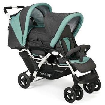 CHIC 4 BABY Cochecito gemelar DUO Melange mint