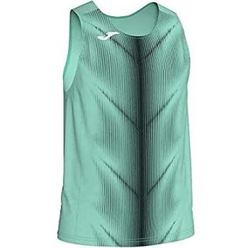 Joma Olimpia Camisetas, Hombre, Verde/Negro, L