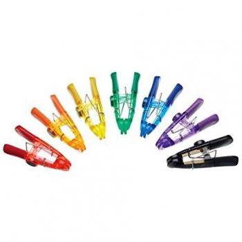 Juego de 7 Pinzas Magnéticas Multiusos de Plástico en Colores Asortidos
