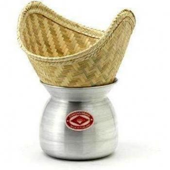 Diamond Arroz Sordina – Laos Pot y Cesta de bambú para Vapor de arroz
