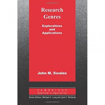 Research Genres: Explorations and Applications - Libro sobre géneros de investigación, incluye teorías, aplicaciones prácticas y ejemplos en el ámbito académico
