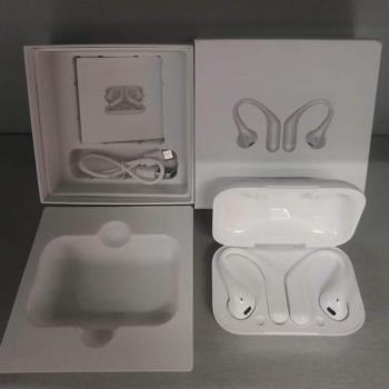 Auriculares inalámbricos AP6 con reducción activa de ruido, Bluetooth 5.0, auriculares intraurales con sensor de cancelación, headset HD para llamadas y música con caja de carga blanca