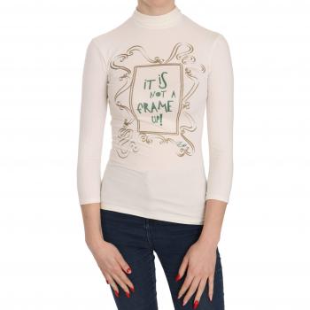 Crew Neck It Is Not A Frame Up! Print Blouse