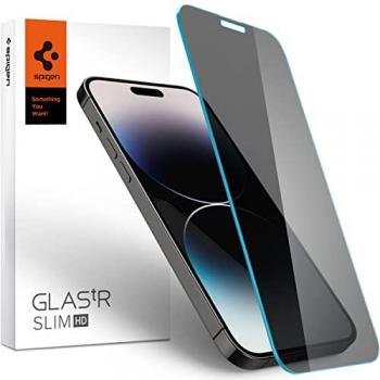 Protector de Pantalla de Vidrio Templado Spigen Glas.tR Slim Privacy para iPhone 14 Pro Max