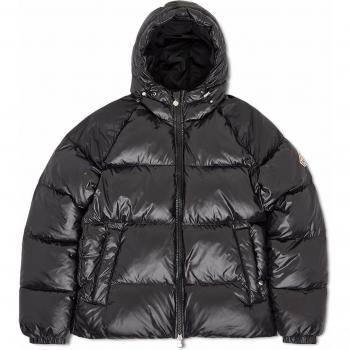 Pyrenex Sten 3 Shiny Hooded Puffer Jacket Black, Quilted Duck Down, Unisex, Size S