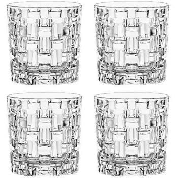 Set de 4 Copas de Whisky Bossa Nova Nachtmann, 235 ml, Cristal Transparente, Tumbler Lavable en Lavavajillas