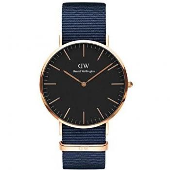 Daniel Wellington Unisex Adult Analogue Quartz Watch with Nylon Strap DW00100277