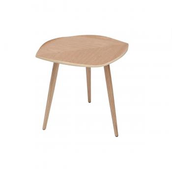Miliboo Mesa de Centro Madera en Forma de Hoja L60 cm Phyll