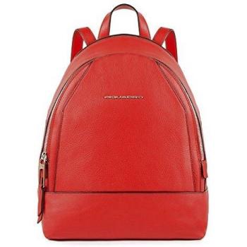 Piquadro Muse, Mochila para Mujer, rojo, 12x30x25 cm