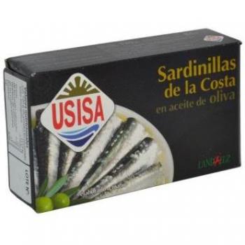 SARDINILLAS DE LA COSTA USISA AC OLIVA 120G