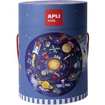 Puzzle Circular del Sistema Solar Apli - Diámetro 50 cm - 48 Piezas - Grosor 2 mm