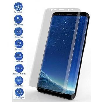 Todotumovil Protector de Pantalla Samsung Galaxy S9 Plus Transparente Completo 3D Cristal Templado Vidrio Curvo para movil