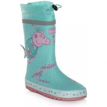 Regatta Children's Unisex Puddle Peppa Pig Wellington Boots - Aruba Blue, Size UK 10 Kids