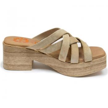 Sandalias de Plataforma Porronet para mujer en color beige, modelo 2968 ARENA TAUPE