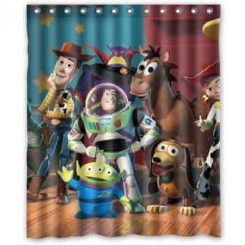 Outer-space Toy Story 2 Characters Custom Shower Curtain 60x 72