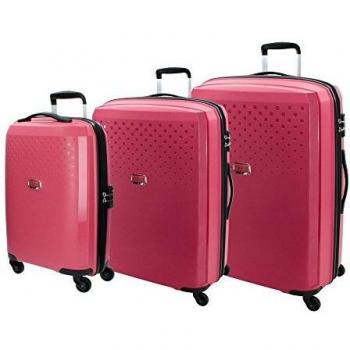 Movom Juego de Maletas, 121.5 litros, Color Rosa