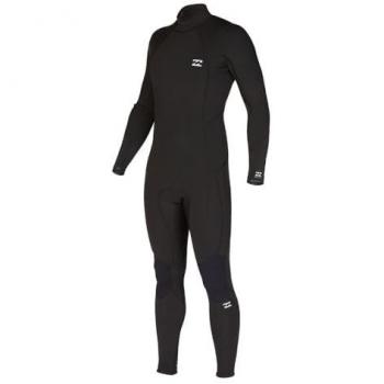Traje de neopreno Billabong Absolute 5/4 mm para hombre con cremallera trasera en color negro