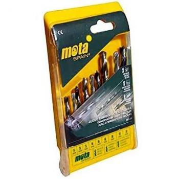 Juego de 9 Brocas para Metal y Madera A.R. Widia Mota, Diámetros 5/6/8mm, Referencia MCJ9, Código EAN 8435223409583