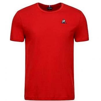 Le Coq Sportif ESS tee SS N°3 M Camiseta, Hombre, Pur Rouge, L