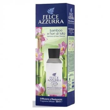 Difusor de Aromas Felce Azzurra Bamboo y Flores de Loto 120ml con Bastoncitos