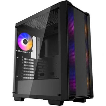 DeepCool CC560 ARGB ATX Mid-Tower Case with Tempered Glass, USB 3.2, and 4x120mm Fans - Black