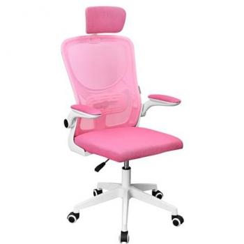 Silla Ergonómica Gaming Mars MGC-ErgoPlus Rosa, Soporte Lumbar Adaptable, Malla Transpirable, Altura Regulable 115-125cm